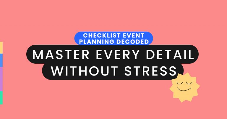 Checklist event planning decoded